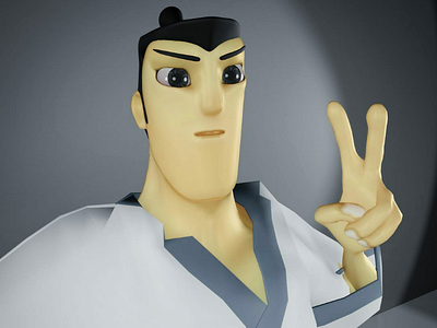 Blender project - Samurai Jack Avatar #1 3d avatar blender rig samurai jack sculpt