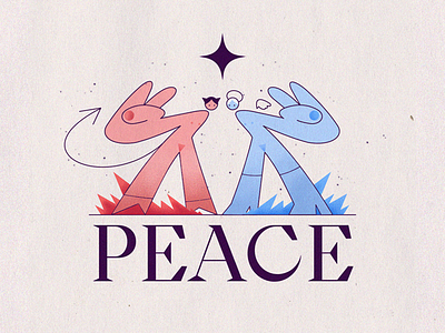 peace ✌ 2d angel characters demon illustration peace
