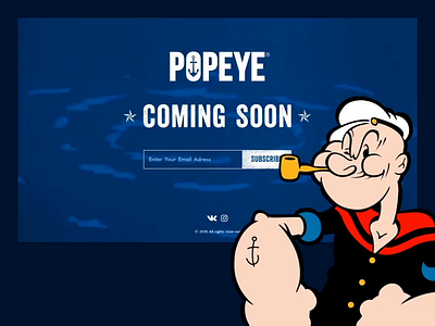 Popeye Supplements after effect animation characer concept design sketch ui ux web website