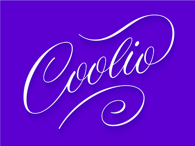 coolio hand lettering illustrator lettering roundhand script vector