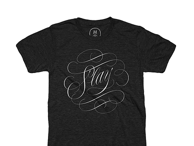 "Slay" tee lettering script t shirt