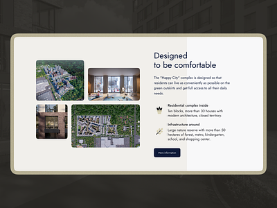 Happy City Residential Complex Website brand identity branding design real estate typography ui ux web web design website