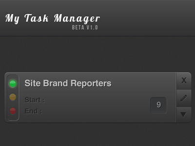 Task Manager Preview interface list task to do ui