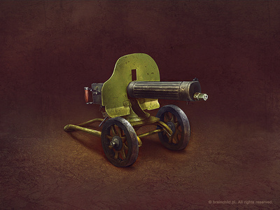 Russian 1910 maxim machine gun (2x)