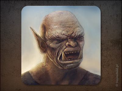 Game icon brainchild brainchild.pl concept art game icon game item icon icon designer ios ios icon orc rafal urbanski rafał urbański