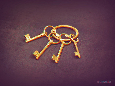 Gold Keys 3d 3d cartoon 3d graphics 3d illustration brainchild brainchild.pl game game icon game illustration icon mobile mobile game