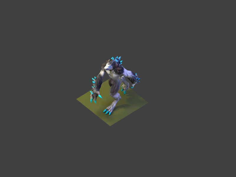 Warewolf Walk Animation [GIF] 3d .gif 3d animation 3d character after android game animation effects game character gif ios game mobile game warewolf