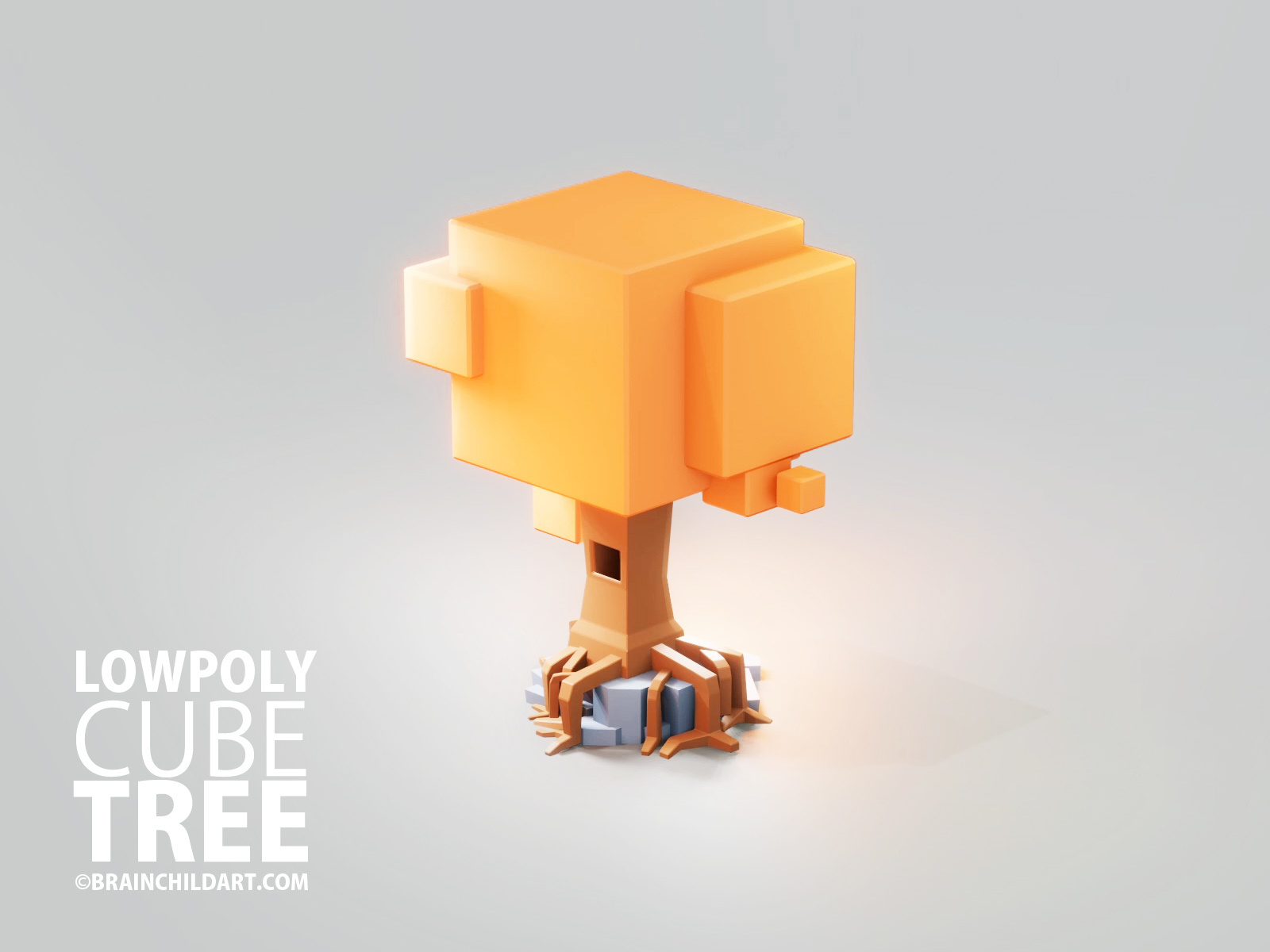 (Version 01) 3d Lowpoly Cube TREE model - Blender 3d 3d 3d art 3d artist 3d illustration 3d model 3d models 3d render colorful foliage game art game model illustration illustration art lowpoly modeling stylised tree tutorial vegetation workflow