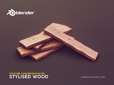 Quick Sculpting Workflow | Blender stylised WOOD PLANKS