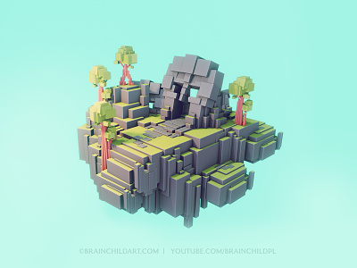 LOWPOLY Worlds | Flat Shading | Concept | Environment