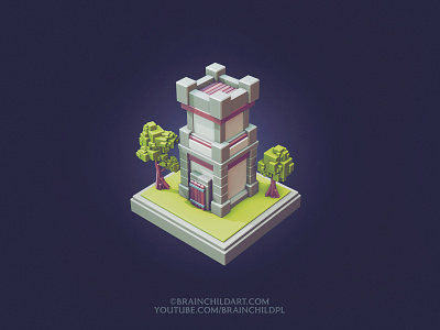 LOW POLY Cube Worlds #8 | Flat Shaded | Blender Speed Modeling |