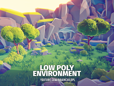 Low poly 3D environment | Youtube.com/brainchildpl