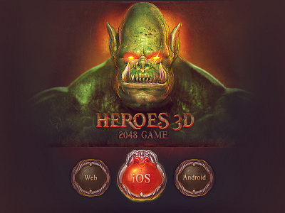 2048 Heroes 3d - Appstore / Android / Web 2048 android brainchild diablo game game icon gui icon ios mobile rafal urbanski ui