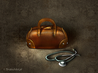 An old doctor's bag icon.