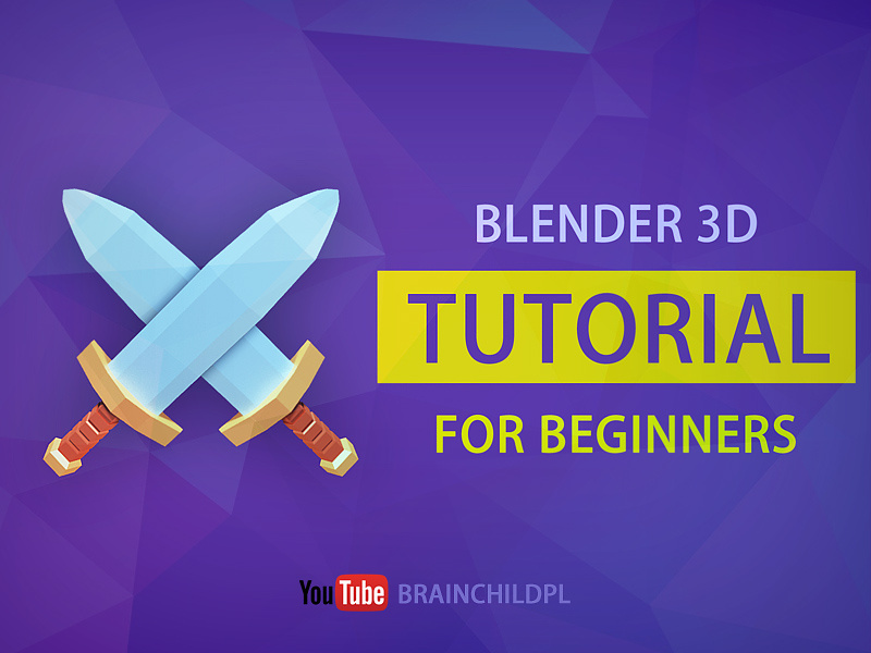 [Tutorial] Modeling a Low poly Sword in Blender FOR BEGINNERS by Rafał Urbański on Dribbble