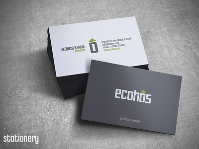 Ecohos - Logo & Business Card Design brand identity branding business card design logo logotiype