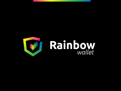 Rainbow Wallet Logo Design brand identity branding design logo logotiype