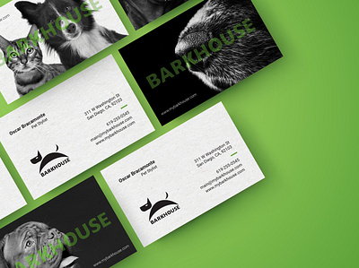 Barkhouse Business Card brand identity branding business card design