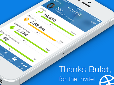 Thanks Bulat Zalyayev design flat design ios7 iphone thanks ui ux