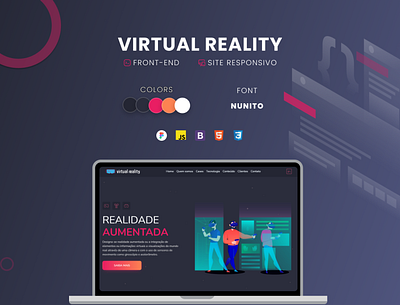 Virtual reality app developer game illustration logo site ui ux
