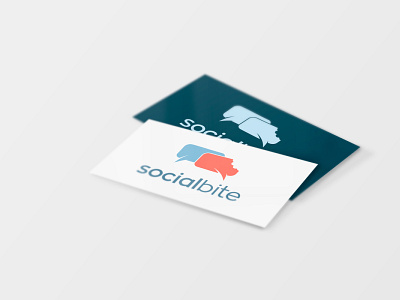 socialbite branding flat logo minimal vector