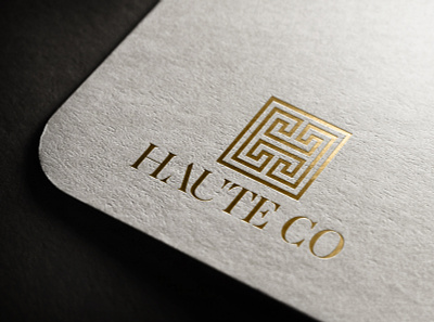 Haute Co. branding logo vector