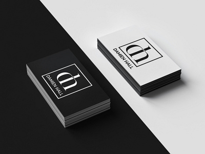damienhall branding design flat logo minimal typography vector