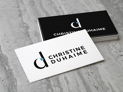 Christine Duhaime branding flat logo minimal typography vector
