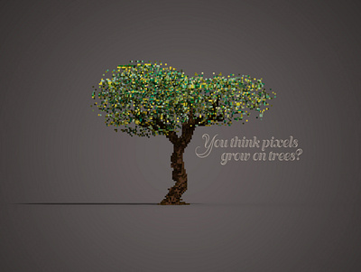 Pixel Tree tree voxel voxelart