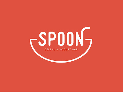 Spoon Logo branding design flat logo type typography vector