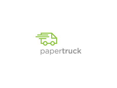 Paper Truck delivery eco fast green kerovec paper rokac roko truck