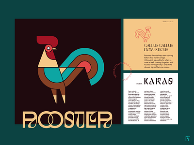 Kakas branding fiverr layout logo rooster typogaphy ui
