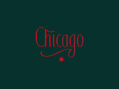 Chicago chicago custom kerovec lettering rokac roko type