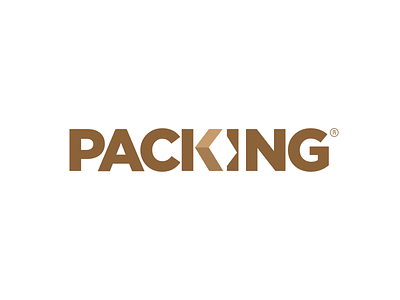 Packing box branding cardboard delivery logo logotype package packaging packing typography