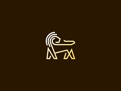 Lion kerovec line lion logo rokac roko simple symbol