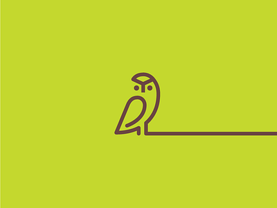 Owl kerovec line logo owl rokac roko simple symbol