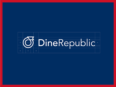 Dine Republic catering flag food globe high class kerovec logo plate quality rokac roko