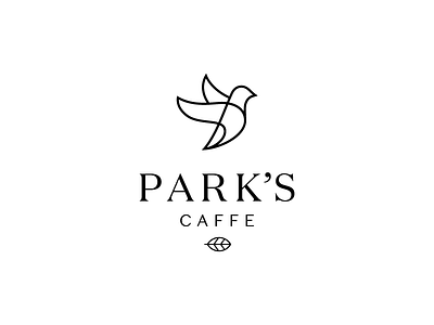 Parks bar bird caffe elegant kerovec logo nature park rokac roko