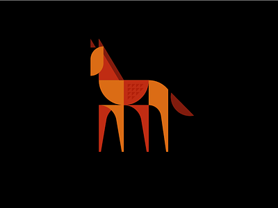 Horse horse illustration kerovec logo rokac roko