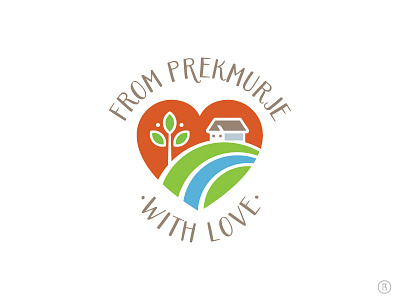 From Prekmurje With Love farm heart house leaf logo love nature prekmurje rokac soil tree