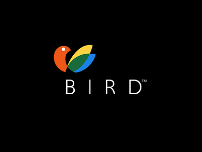 Bird bird branding colorful logo logotype minimal simple transparency wing
