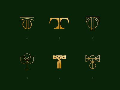 T branding cosmetics elegant expensive letter logo monogram simple symbol t