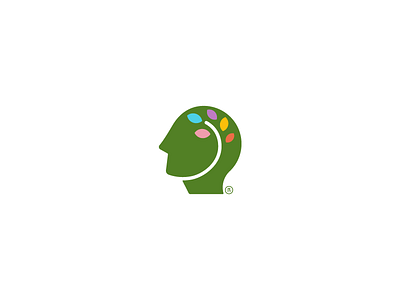 PMH brain calm growth healing health leaf logo mental mind person profile rokac serenity tree