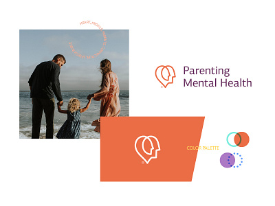Parenting Mental Health face face logo group heart logo mental mentalhealth parents rokac speechbubble therapy