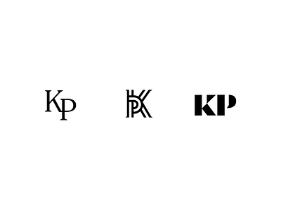 KP branding kp logo luxury minimal modern monogram pk rokac symbol