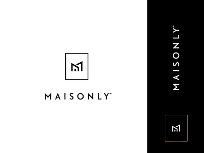 Maisonly architecture branding custom design house icon interior logodesign logodesigns m rokac