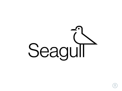 Seagull bird branding logo logotype minimal seagull