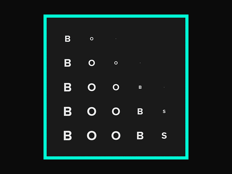 Boobs Butts Vaginas animation motion graphics social swiss army man type watson dg