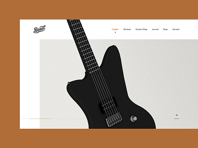 Beast - Layout research 3d animation font grid guitar interactive layout music typography webdesign webgl website