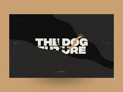 Interactive concept - The Dog Future behance concept cursor design experience interactive interface layout type ui webgl